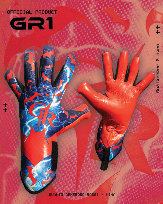 Guanto - GR1 NINA rosso/blu